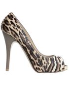 Valentino 120mm Ponyskin Open Toe Pumps - Lyst