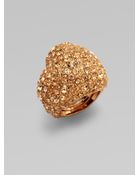 Marc By Marc Jacobs Pavé Heart Ring - Lyst