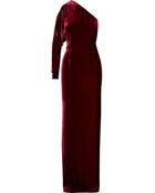 Ralph Lauren Collection Bryson Asymmetric Velvet Gown - Lyst