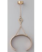 Low Luv X Erin Wasson Hammered Triangle Hand Bracelet - Lyst