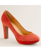 J.Crew Coddington Suede Platform Pumps - Lyst