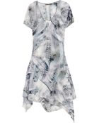 McQ by Alexander McQueen Printed Silk Dress - Lyst