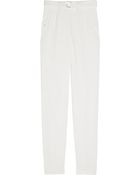 Saint Laurent High-waisted Crepe Pants - Lyst