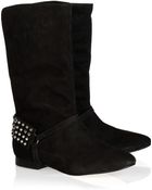 Be & D 6.69 Studded Suede Calf Boots - Lyst
