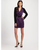 3.1 Phillip Lim Beaded Sleeve V-neck Dress - Lyst