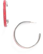 Marc By Marc Jacobs Classic Marc Hoop Earrings - Lyst