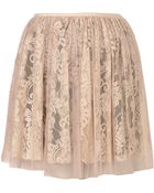Topshop Lace Mesh Full Skirt - Lyst