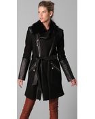 Temperley London Sofia Sheepskin Coat - Lyst