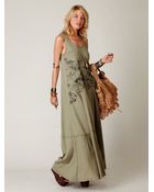 Free People Maunakea Trapeze Maxi - Lyst