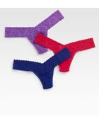 Hanky Panky Low-rise Thongs - Three Pack - Lyst