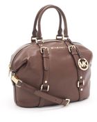 Michael Kors Bedford Medium Satchel, Mocha - Lyst