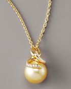 Mikimoto Pearl & Diamond Pendant Necklace - Lyst