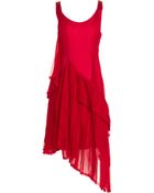 Yohji Yamamoto Asymmetric Hem Dress - Lyst