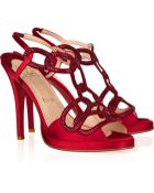 Christian Louboutin Uni Strass 120 Satin Sandals - Lyst