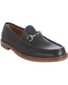 Gucci Ink Leather Horsebit Loafers - Lyst