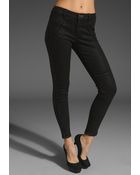 Juicy Couture Slick Zip Denim Jean - Lyst