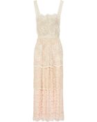 D&G Layered Lace Maxi Dress - Lyst