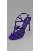 B Brian Atwood Lorrina Suede High Heel Sandals - Lyst