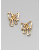 Marc By Marc Jacobs Bow Stud Earrings - Lyst