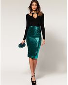 ASOS Collection Asos Pencil Skirt in Sequins - Lyst