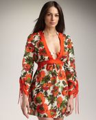 Milly Allesandra Tie-back Coverup - Lyst