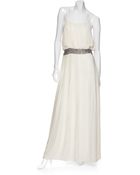 Parker Pleated Cami Maxi Dress with Beaded Belt - Lyst