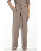 St. John Yellow Label Optic Fil-A-Fil Pants - Lyst