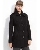 MICHAEL Michael Kors Knit Collar Coat - Lyst