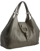 Gucci Grey Leather Greenwich Medium Shoulder Bag - Lyst