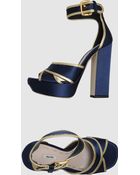 Miu Miu Platform Sandals - Lyst