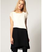 ASOS Collection Asos T-shirt Dress with Colour Block - Lyst