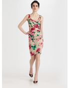 Dolce & Gabbana Floral Silk Dress - Lyst