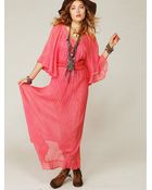 Free People Daydream Crinkle Maxi Dress - Lyst