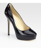 Jimmy Choo Cosmic Patent Leather Platform Pumps - Lyst