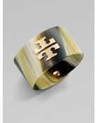 Tory Burch Wide Resin Cuff - Lyst
