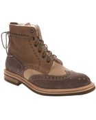 Botti Brogue Boot - Lyst