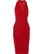 Donna Karan New York Twisted Stretch-Jersey Dress - Lyst