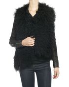 Helmut Lang Mongolian Fur Vest - Lyst