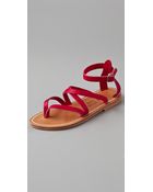 K. Jacques Epicure Crisscross Strap Sandals - Lyst