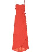 Moschino Cheap & Chic Ruffled Crepe Gown - Lyst
