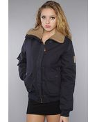 Wesc The Leandra Jacket in Navy - Lyst