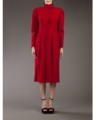 Guy Laroche Puff Sleeves Dress - Lyst