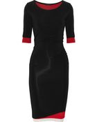 Donna Karan New York Layered Stretch Crepe-jersey Dress - Lyst