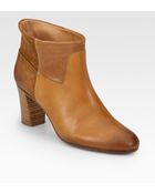 Maison Margiela Leather Patchwork Ankle Boots - Lyst