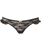 Topshop Lace Side Frill Thong - Lyst