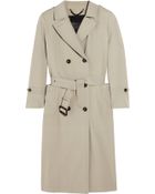 Burberry Prorsum Belted Wool-blend Trench Coat - Lyst