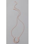 Alexis Bittar Crystal Encrusted Horse Shoe Pendant - Lyst