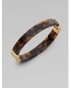 Michael Kors Tortoise Print Resin Bangle Bracelet - Lyst