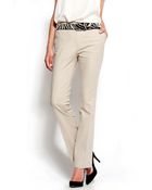 Mango Relaxed-fit Natural-waist Trousers - Lyst