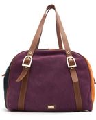 Mango Leather Bowling Handbag - Lyst